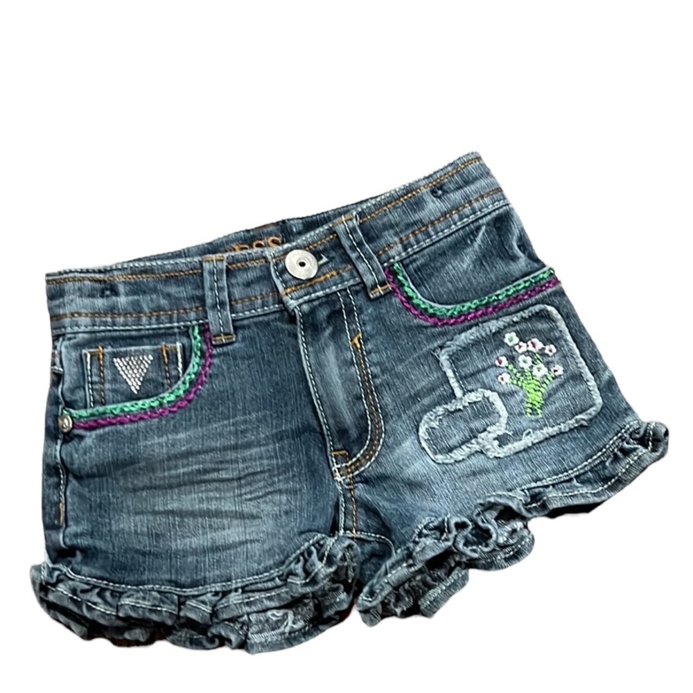 GUESS JEAN SHORTS size kids girls  4